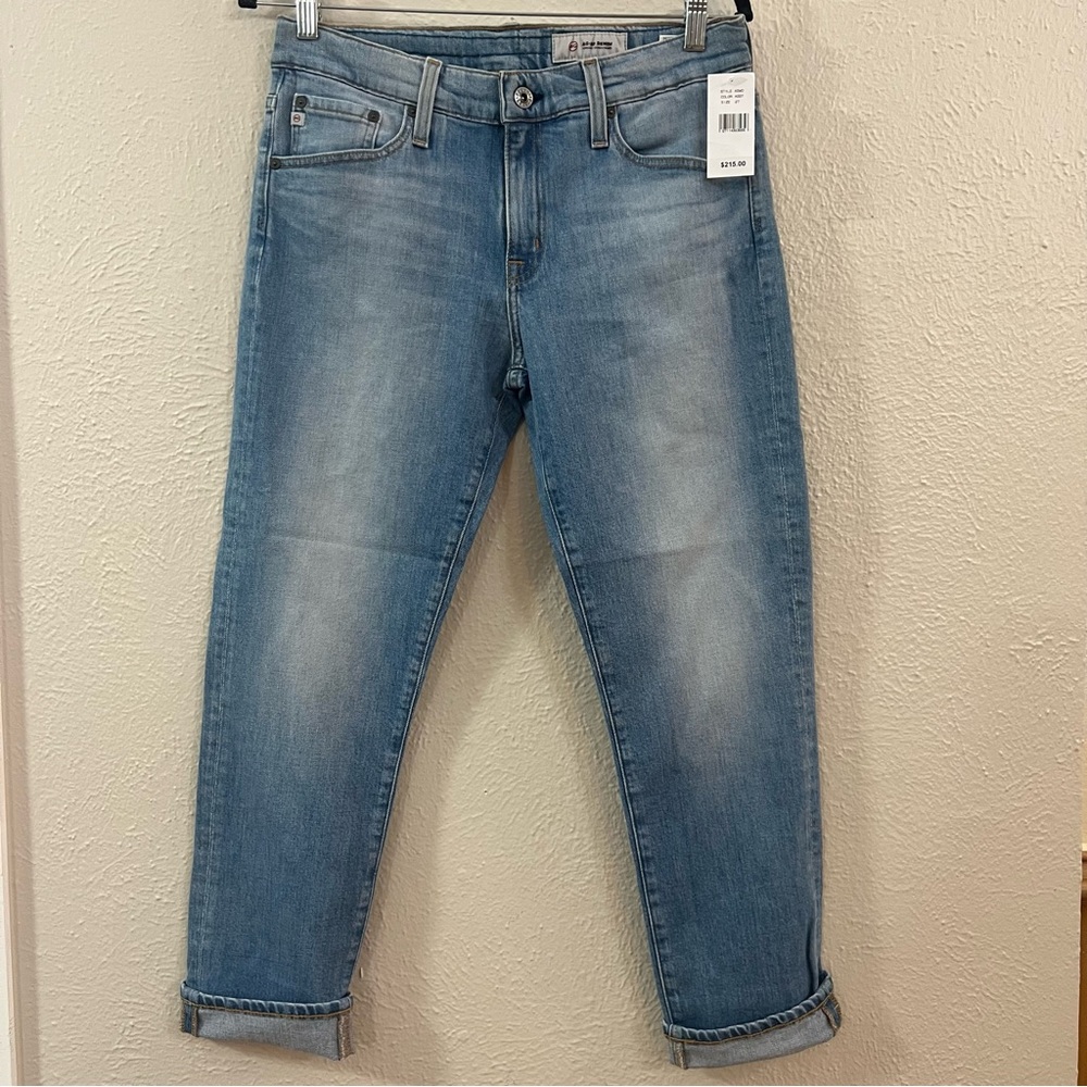 NWT AG light wash crop jeans